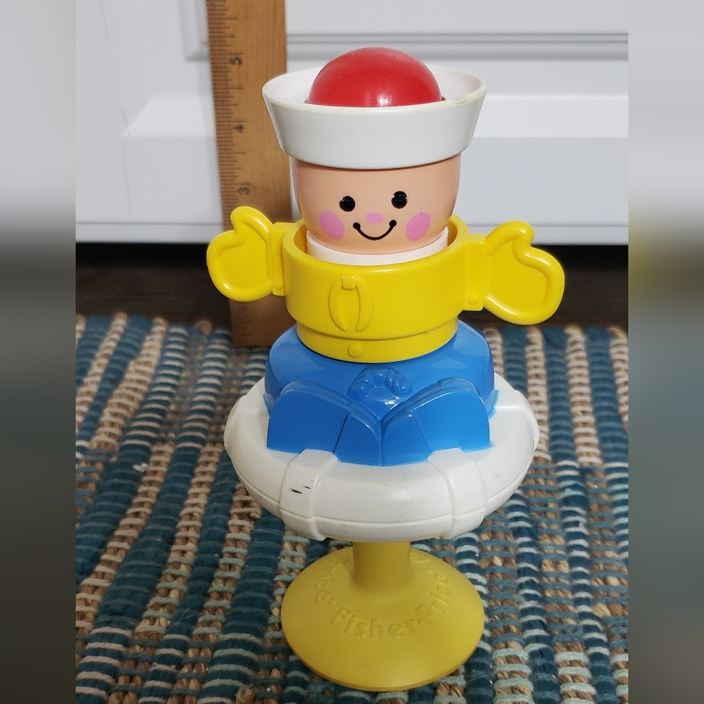 🍓🍄Vintage 1984 Fisher Price High Chair Peek A Boo Sailor🍄🍓